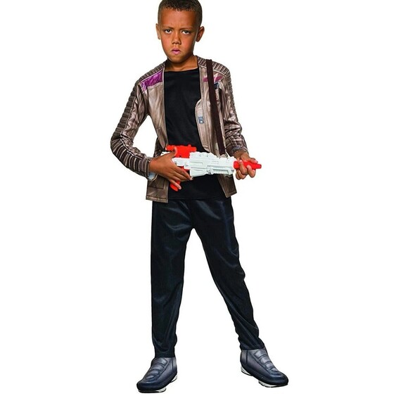 Star Wars The Force Awakens Finn Costume 8 9 10 Kids Medium Child's Deluxe NEW - Picture 1 of 7